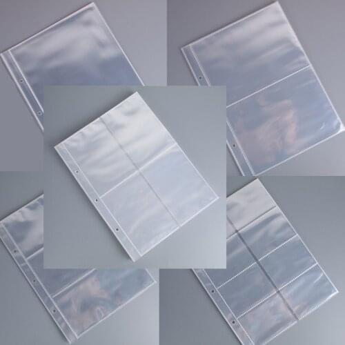 50 Pages 1 2 3 4 8 Pockets Photo Album Cards Page For Magical currency Ticket Collection Board Game Cards star Post card