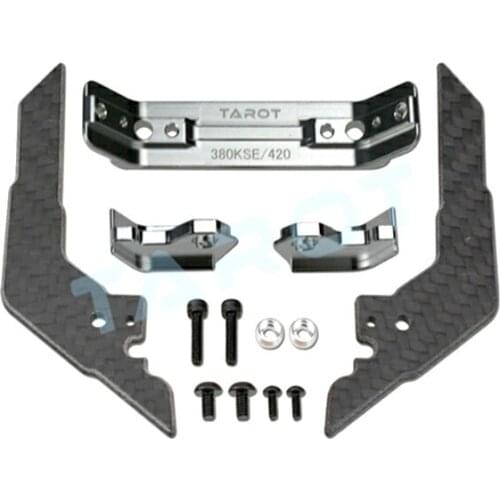 Tarot-RC 380 Helicopter Parts 380 Carbon Fiber Landing Skid Set - Black Fit SAB Goblin TL380A14