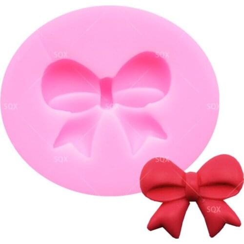 Mini 3D Bow Silicone Fondant Mould Cake Decorating Baking Tools Kitchen Accessories SQ15333