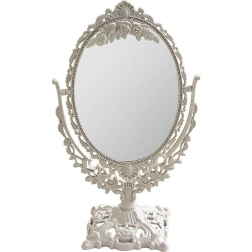 Desktop Mirror Vanity 360° Swivel Cosmetic Makeup Mirror With Stand Mirror
