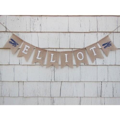 Personalized airplane Precious Cargo baby shower boy birthday burlap Banners nursery room Buntings garlands Photo Prop signs