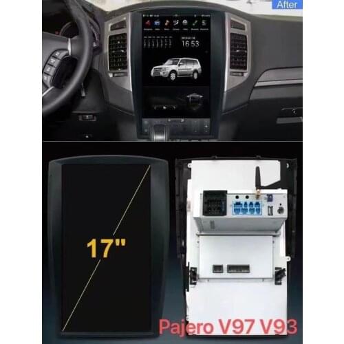 Car Dashboard Instrument Display Android 9.0 Meter Screen For Mitsubishi Pajero 2006-2016 Multimedia Player Car GPS Navigation