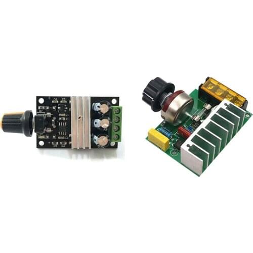 DC 6V 12V 24V 28VDC 3A 80W PWM Motor Speed Controller & 4000W AC 220V Electric Voltage Regulator Motor Speed Controller