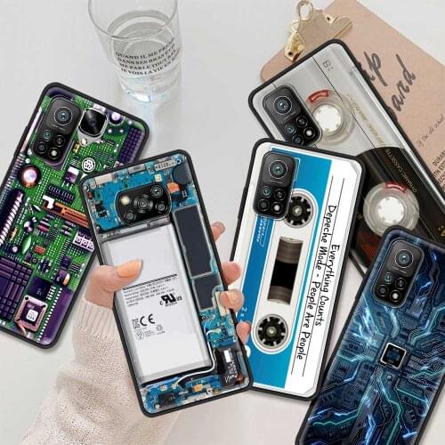 Retro Vintage Camera Cassette Music Case For Poco X3 NFC M3 Pro M3 F3 F1 Para for Mi Note 10 Pro Cover For Xiaomi CC9 A3 A2 Lite