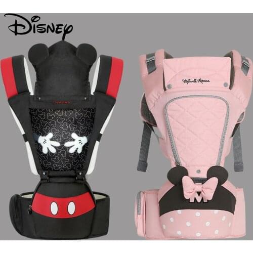 Disney Ergonomic Baby Carrier Kangaroo Black Mickey Baby Wrap Carrier Backpack Babies Sling Travel 0-36 Months Baby Accessories