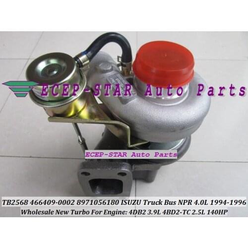 TB2568 466409 466409-0002 8971056180 8971056181 8-97105618-0 Turbo For ISUZU Truck Bus NPR 4.0L 1994 1996 4DB2 3.9L 4BD2-TC 2.5L
