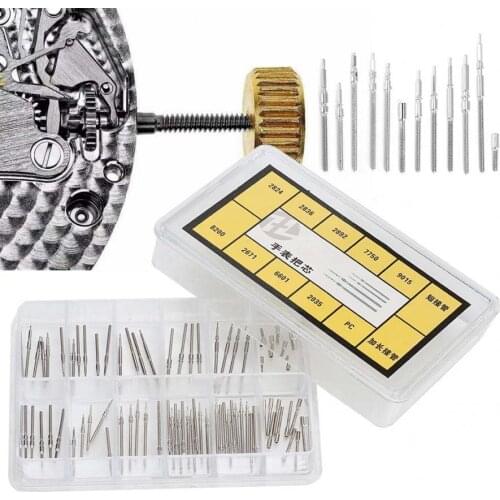 Watch Pole Extension Rod Bar Wristwatch Winding Stem Extender for 2824 2836 Movement Extending Watch Crowns Stems Watch Tool Kit