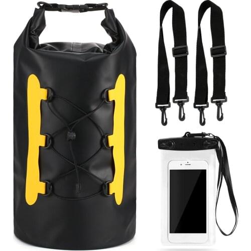 Waterproof Outdoor Backpack Dry Bag Swimming Bag Roll Top Dry Sack Dry Backpack Water Floating Bag For Boating Fishing Surfing