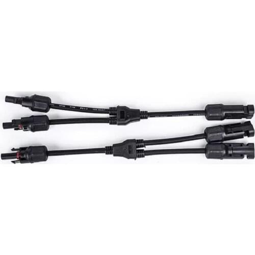 Y Branch Parallel Connection Electrical Solar Connector Photovoltaic 30a 1000v 2pcs Solar Panel Cable Wire Connect 2 Spanner
