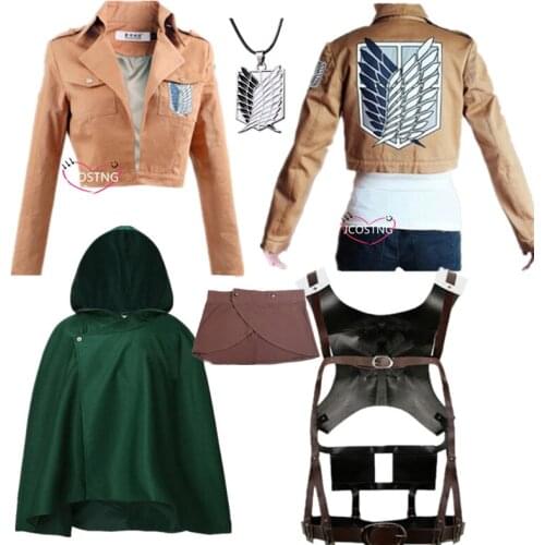 Japanese Hoodie Attack on Titan Cloak Shingeki no Kyojin Scouting Legion Cosplay Costume anime cosplay green Cape mens clothes