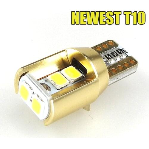 Golden W5W T10 LED Car Interior Light High Bright Auto Canbus Clearance Light Lamp Bulb SMD LED Dome Light Reading Light 12V