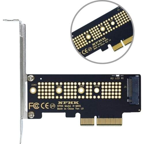 1Pc SSD Adapter Card M.2 NVME NGFF SSD to PCIE 3.0 X1 X4 PC Computer Hard Drive Adapter Card Expansion Card
