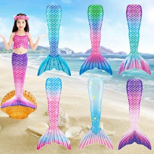 1pcs Adult Kids Swimmable Mermaid Tails Summer Beach Holiday ariel Mermaid Tail Swimsuit Cosplay Costume can add Monofin C32K105