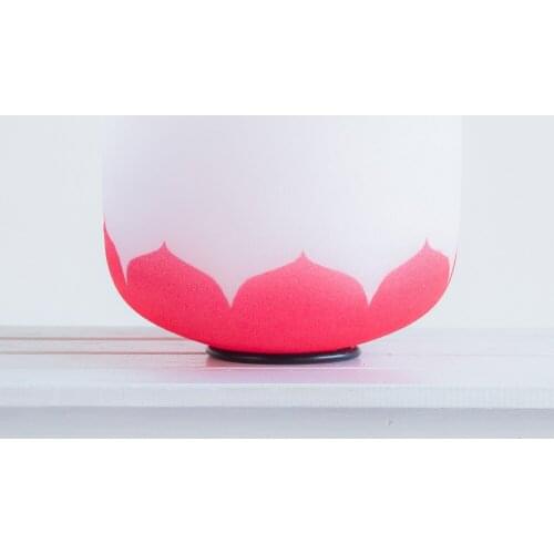 10 Inch C Root Red Lotus Chakra Quartz Crystal Singing Bowl