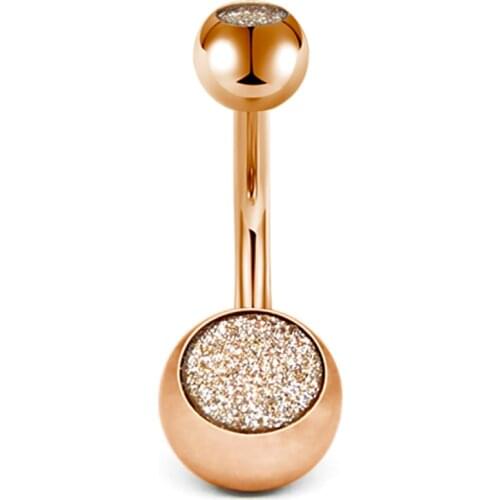 14G 6mm 10mm 1/4 Inch Short Belly Button Rings 316L Surgical Steel Navel Rings Piercing