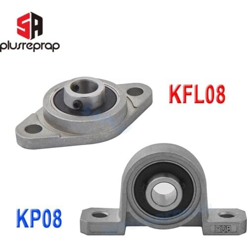 2PCS KFL08 KP08 8mm Bore Diameter Pillow Block Flange Rhombic Bearing Zinc Alloy 3D Printer DIY Parts for T8 Lead Screw