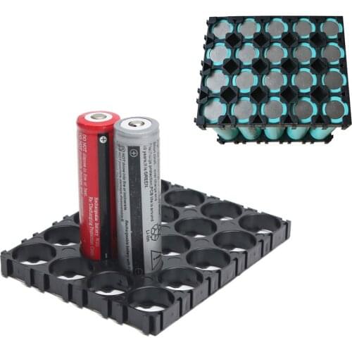 20/30/40/50 Pcs 4x5 Cell 18650 Batteries Spacer Holders Radiating Shell Plastic Bracket GDeals