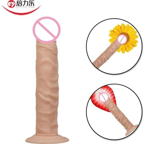 23cm Flexible Realistic Dildo Penis With Suction Cup Female Masturbator Clitoris Vaginal Stimulator Adult Sex Products For Women