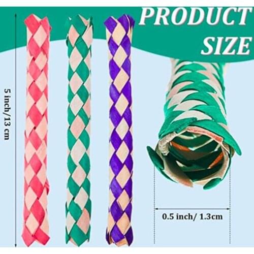 24Pcs Bird Parrot Chewing Foamy Toys Multicolor Foraging Pulling Toy for Conure Parakeet Cockatiel Lovebird African Grey