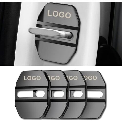 4pcs Car Door Protective Cover For Mercedes AMG W213 W212 W220 W210 W221 W205 W202 W204 W176 W177 GLC GLE Car Door Lock Cover