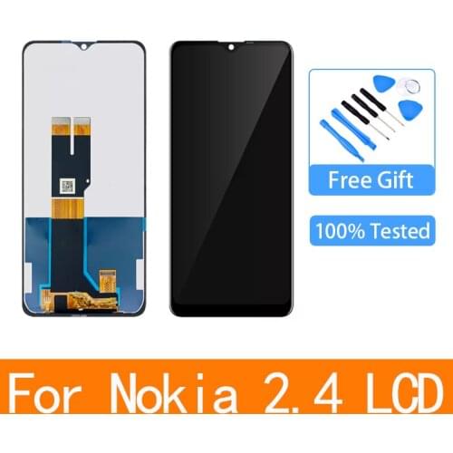 6.5" Original For Nokia 2.4 LCD Display Touch Screen Digitizer Assembly Replacement For Nokia 2.4 N2.4 2020 TA-1277 TA-1275 LCD