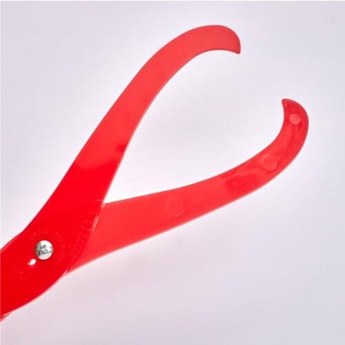 Brand New 6 Inch Length Curved Sculpture Ceramic Measuring Pottery Leg Plastic Caliper Clay Tool Red