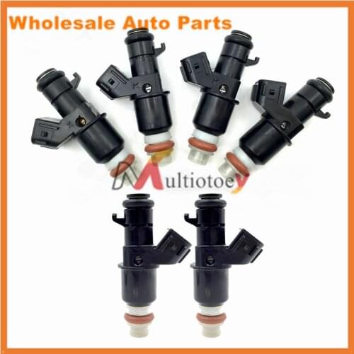 6PCS Fuel Injector Flow Valve For Honda Accord Acura 3.0 3.5L 16450-RZP-003 16450RZP003 Replacing Injection Nozzle Injectors
