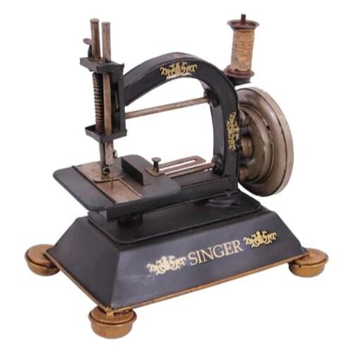 Antique Decor Metal Vintage Sewing Machine Creative Desktop Trinket Miniature Gift Nostalgic Handmade Hand Painted Quality