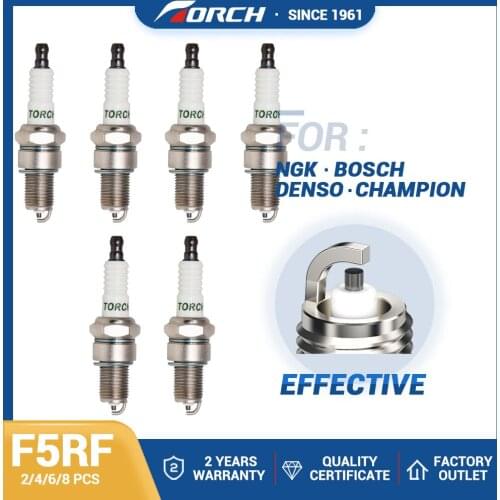 Car Accessories Spark Plug Torch F5RF Replace for NGK BPR5EY Denso IW16 Champion 322 Autolite 64 Beru 14R-8DU