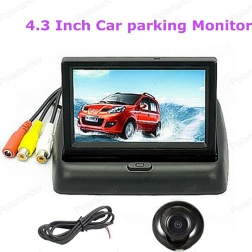 Hot sell TFT 480 x 272 resolution 4.3 Inch Car Monitor 12V reverse priority with 360 degree angle rear view camera
