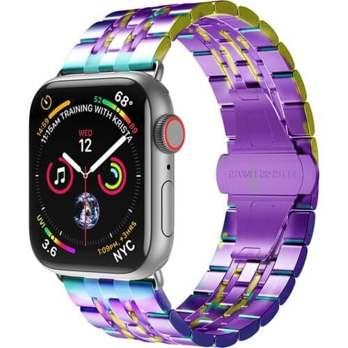 Bracelet for iwatch band Stainless Steel correa for apple watch strap 44mm 42mm 40mm 38mm Series 5 4 3 2 bands pulseira 2020