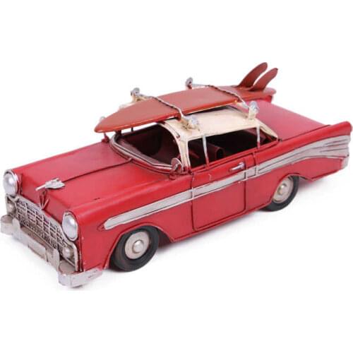 Decorative Metal Red Taxi - Trinket, Miniature, Gift,Vintage Nostalgic - Handmade and hand painted - Quality Durable