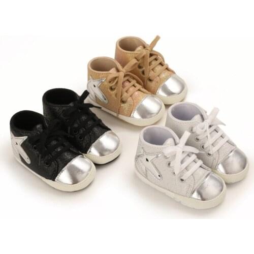 Spring and Autumn Baby Lace-up Cartoon Single Shoes 0-1 Year Old Baby Soft Cloth Bottom Toddler Shoes