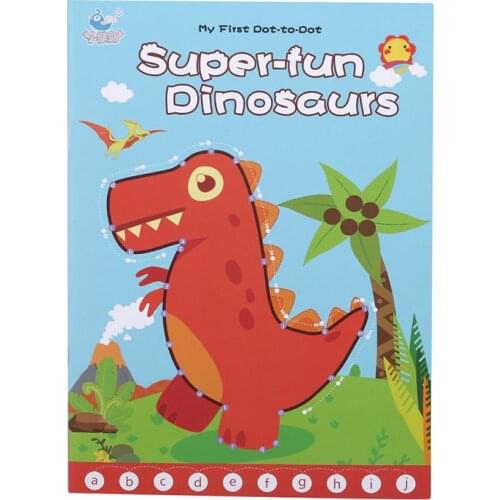 Even Dot Painting Childrens Coloring Painting Puzzle Into A Painting 2-3-4-5-6 Years Old Baby Digital Letter Connection Book