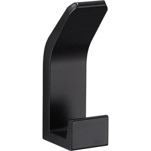 Double Hook Black White Towel Hook For Bathroom Clothes Hook For Bedroom Robe Hook Coat Hook For Livingroom Kitchen Accessories