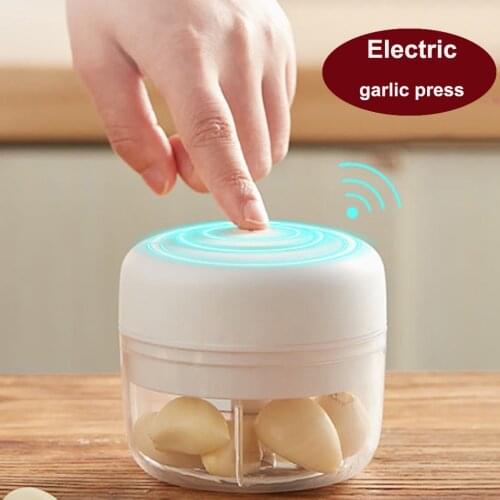 Electric Garlic Press Mini Vegetable Chopper Grinder Meat Cutter Rechargeable Home Artifact Kitchen Gadgets And accessories