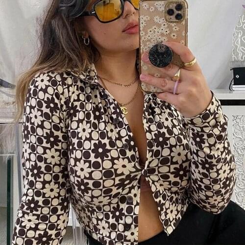 Коричневые блузки HIZILENT China At AliExpress