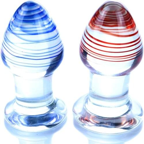 Colorful Anal Plug Butt Plug Erotic Butt Stimulation Glass Sex Toys For Women Men Masturbation Prostate Massager Glass Dildo