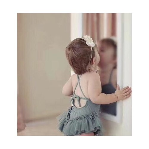 New Summer Baby Girls Swimsuit Tutu Dresses Kids Clothes Bikini Sleeveless Bodysuits Beachwear Ruffled Bathing Suit Swimwear