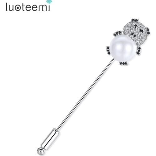 Серебряные броши на одежду LUOTEEMI China At AliExpress