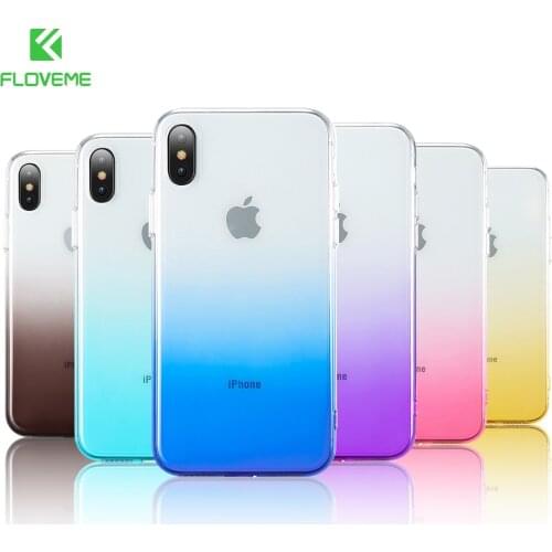 FLOVEME Clear Soft Case For iPhone 11 Pro Max Ultra Thin Phone Case For iPhone 7 8 6s Plus X XR XS MAX 5S 5 SE Case TPU Cover