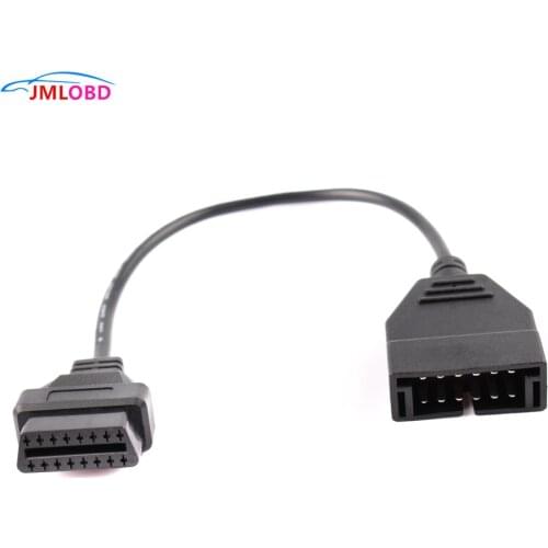 2020 Newest OBD/OBD2 Connector for GM12 Pin Adapter to 16Pin Diagnostic Cable For G M 12Pin For G-M Vehicles