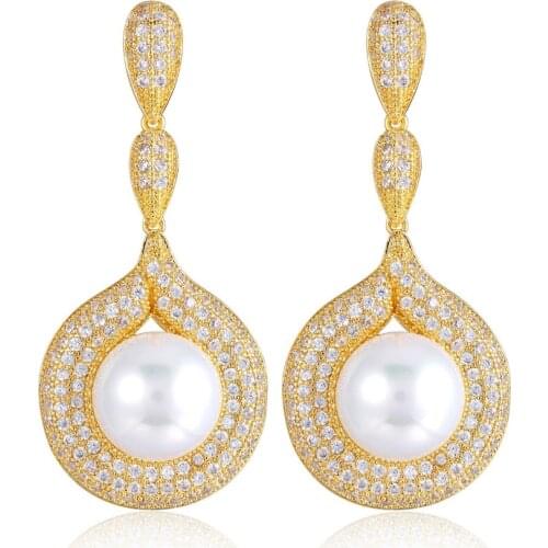 GrayBirds New Brand Shell Pearl Water Drop Earrings For Women Wedding Gifts CVE001