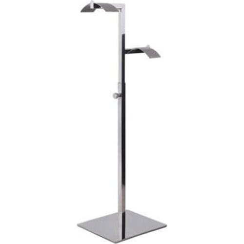 Double Hook Bag Hanging Stand Metal Women Man Bag Holder Handbag Display Stand For Retail Handbag Exhibition Stand Display Shelf