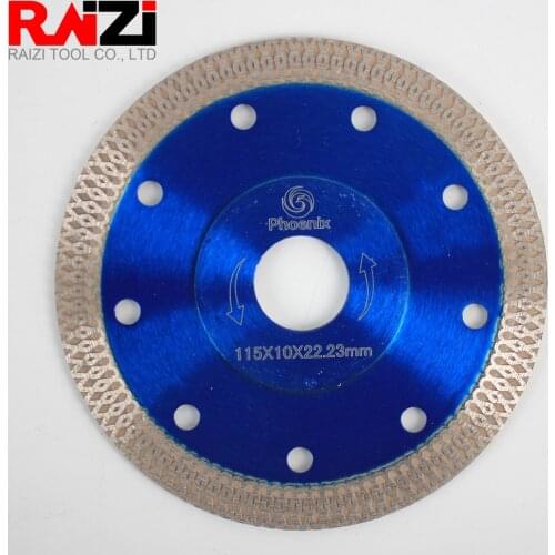 Raizi Phoenix 115/125/180/230mm Mesh Thin Turbo Diamond Cutting Saw Blade For Porcelain Tile Cutting Disc