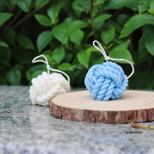 Woolen Ball Design Candle Mold DIY Handmade Candle Making Wax Mold Clay moulds for Home deco New soap mold for making soap