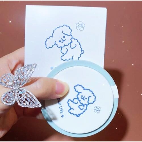 Water-feeling High-gloss Compact Powder Pearly Shining Non-flying Powder Three-dimensional Contour Beginners Face Makeup