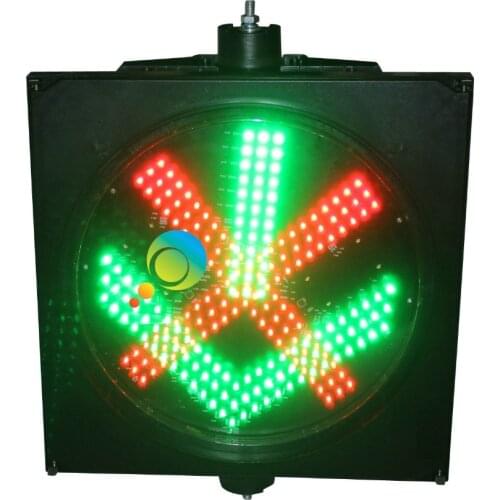 High quality 400mm toll station lights cold-rolled plate red cross green arrow trafic light