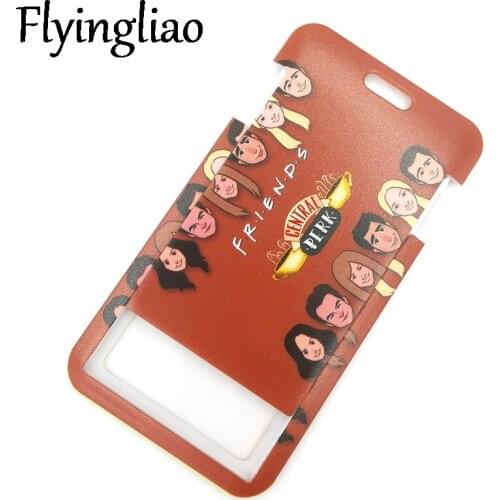 Friends Tv show Funny Women Men Credit Card ID Holder Bag Student Women Travel Card Cover Badge Car Keychain Gifts Accessories