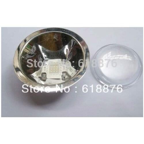 10w led lens Diameter 44mm Optical Glass Lens +Lens Reflector for 10w led chip 60-80degree